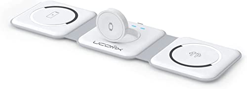 Black 3 in 1 Wireless Foldable Charger