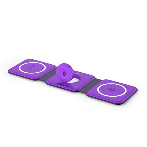 Black 3 in 1 Wireless Foldable Charger