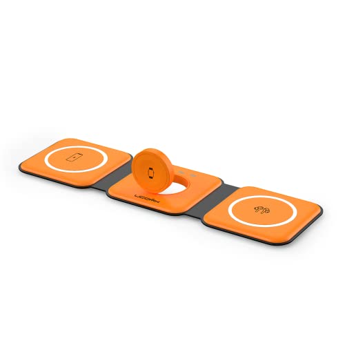 White 3 in 1 Wireless Foldable Charger