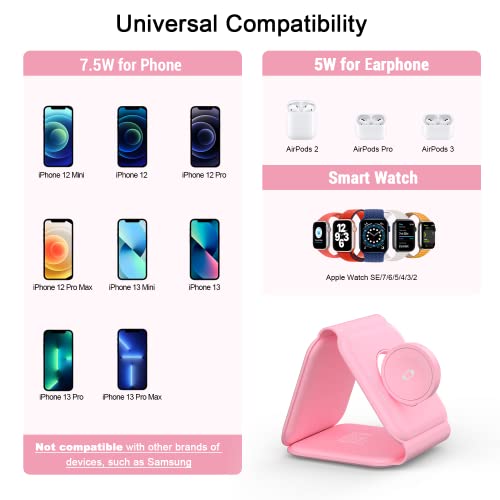Black 3 in 1 Wireless Foldable Charger