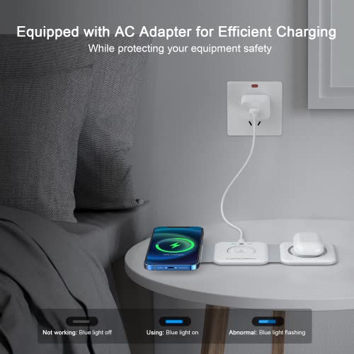 Black 3 in 1 Wireless Foldable Charger