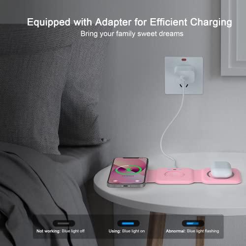 Black 3 in 1 Wireless Foldable Charger