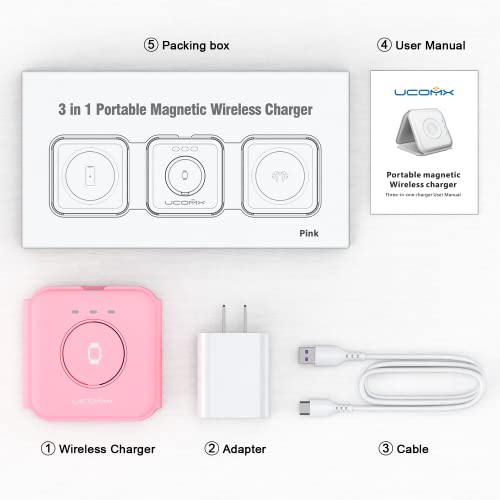 Black 3 in 1 Wireless Foldable Charger