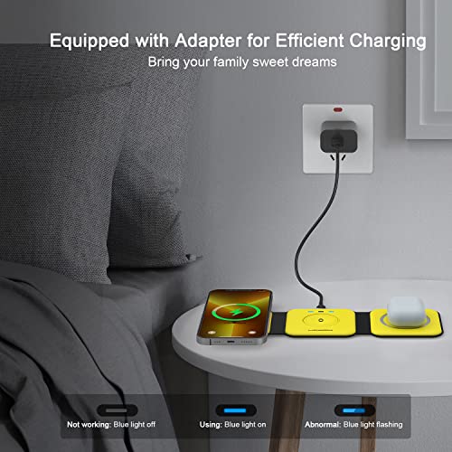 Black 3 in 1 Wireless Foldable Charger